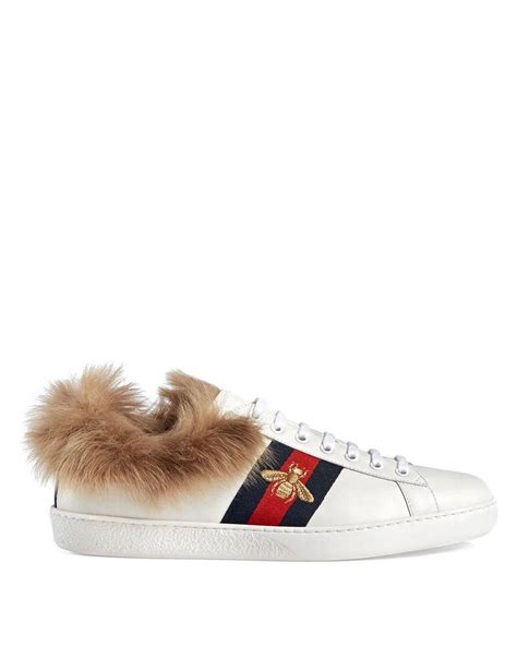 gucci sneakers dames met bont|Gucci.